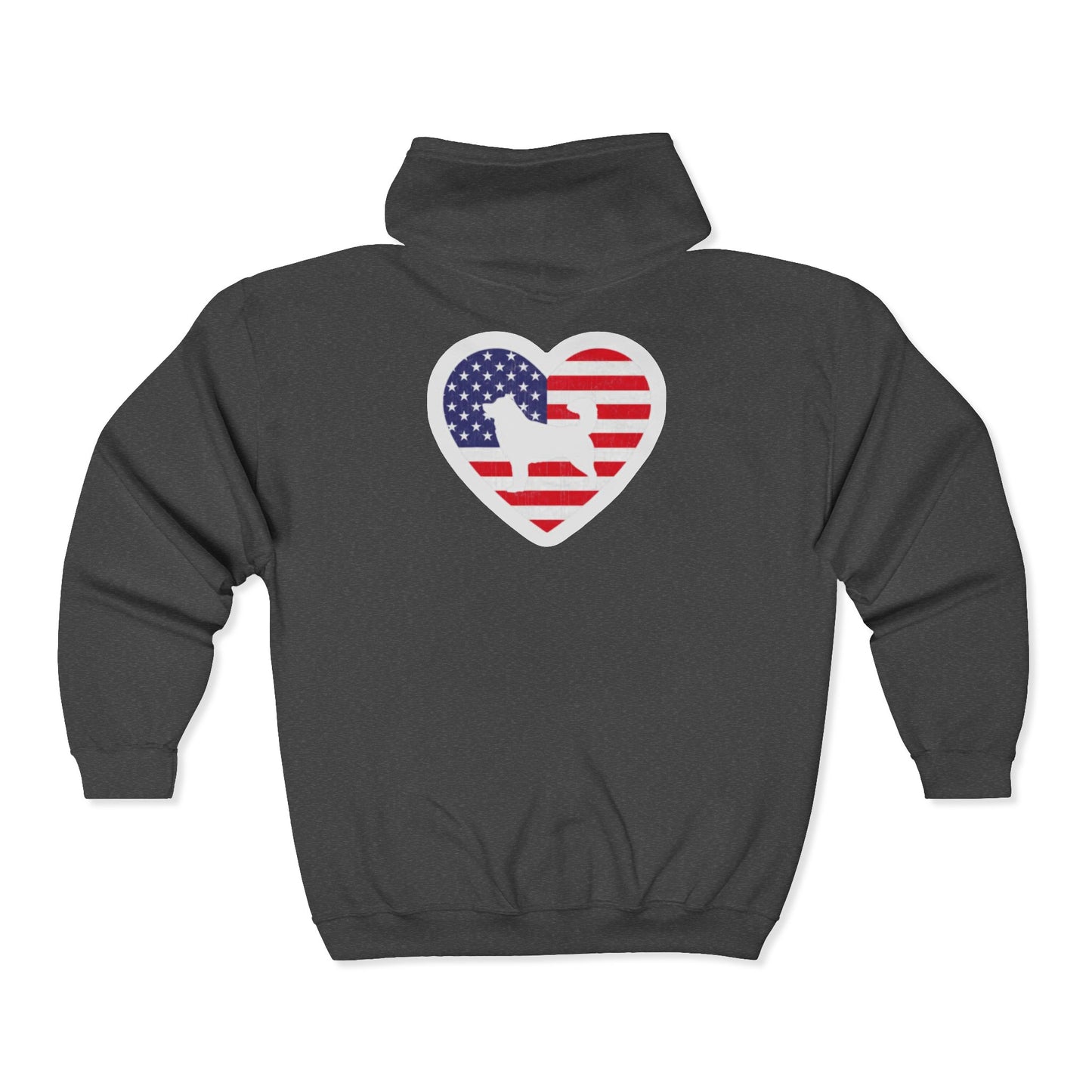 Malamute Flag Unisex Full Zip Hoodie