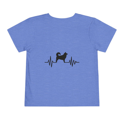 My Heart Beats For Malamutes Toddler Unisex Short Sleeve Crewneck Tee