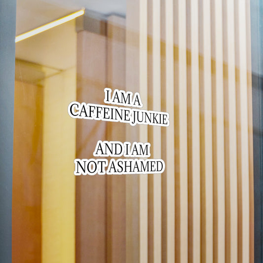 Caffeine Junkie Vinyl Decal