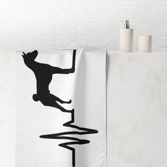 My Heart Beats For Basenjis Mink-Cotton  Beach Towel