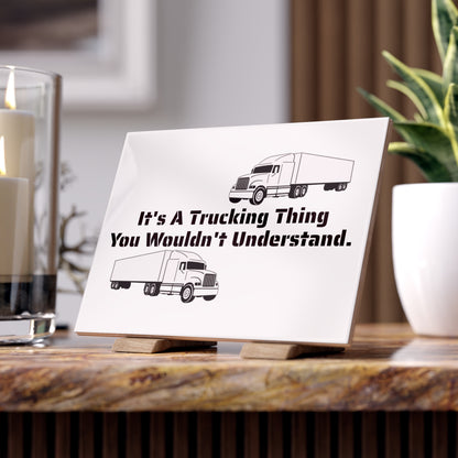 Trucking Thing Ceramic Photo Tile