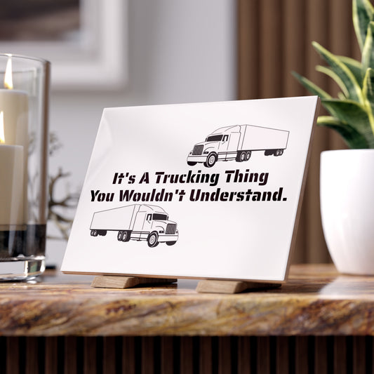 Trucking Thing Ceramic Photo Tile