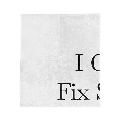 I Can't Fix Stupid Heavy Tow Truck Velveteen Microfiber Blanket