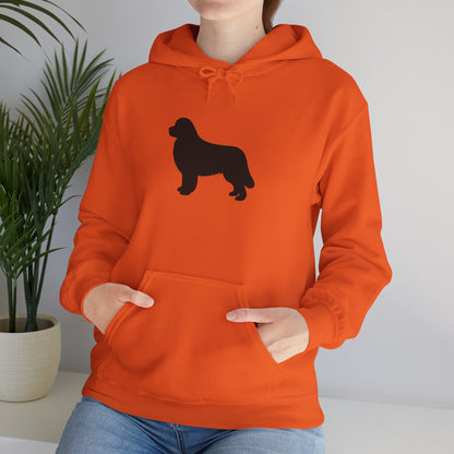 Newfie Silhouette Unisex Hoodie