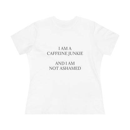 Caffeine Junkie Women's Short Sleeve Crewneck Tee