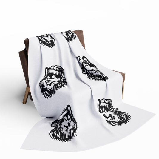 Santa Paws Malamute Arctic Fleece Blanket