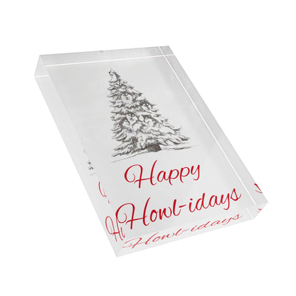 Happy Howl-idays Acrylic Photo Block