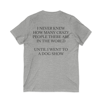Never Knew Unisex Short Sleeve V-Neck Tee