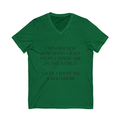 Never Knew Unisex Short Sleeve V-Neck Tee