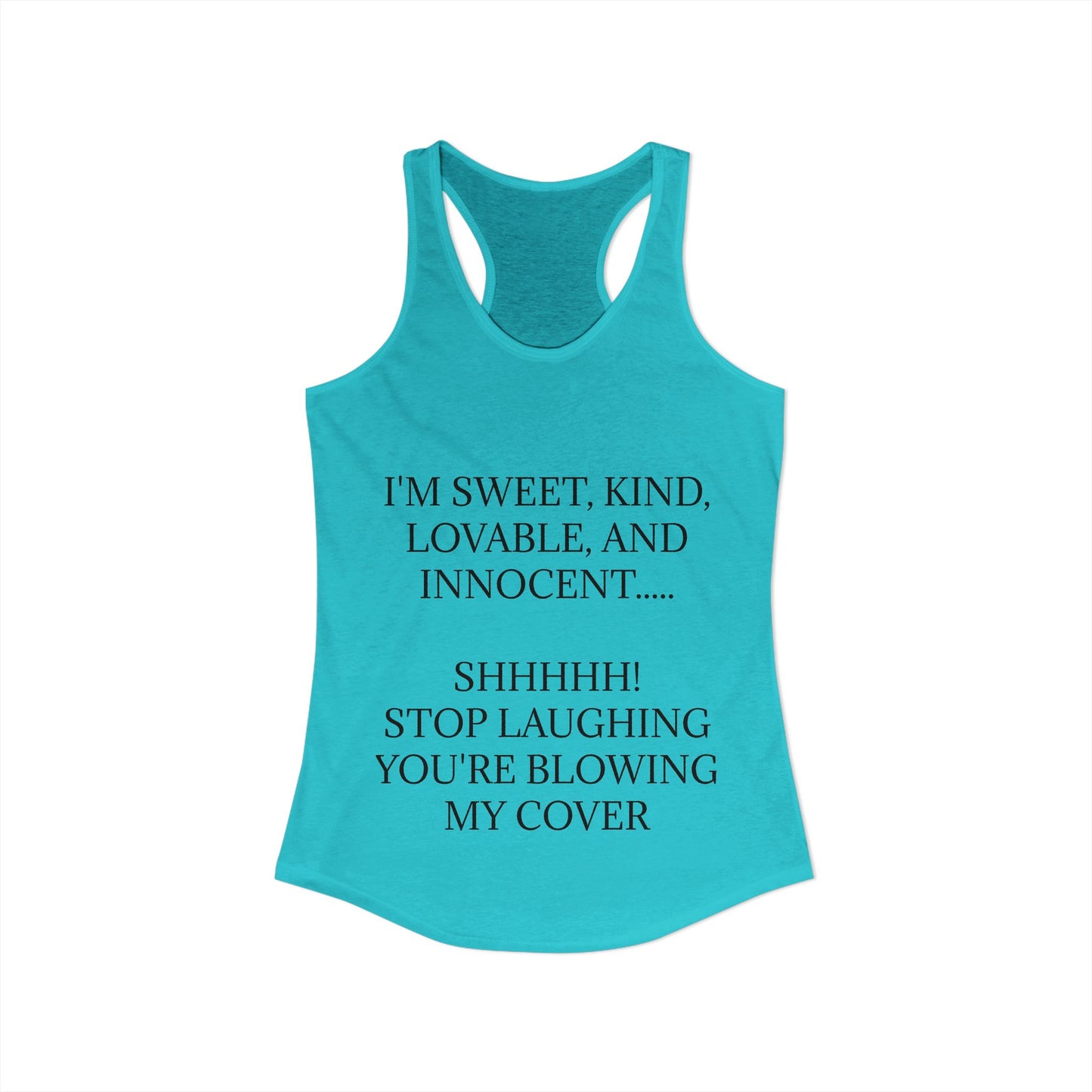 Blowing My Cover Women's Racerback Tank