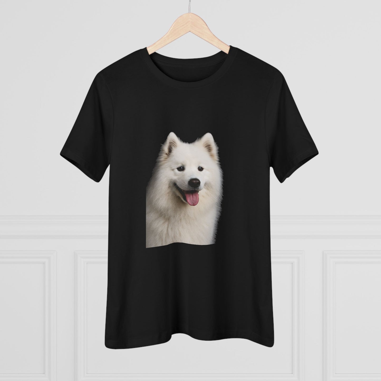 Samoyed Head Women's Short Sleeve Crewneck Tee