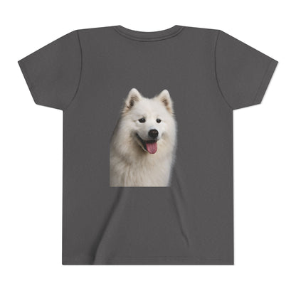 Samoyed Head Youth Unisex Short Sleeve Crewneck Tee
