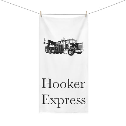 H**ker Express Heavy Tow Truck Mink-Cotton  Beach Towel