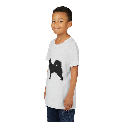 Malamute Silhouette Youth Unisex Short Sleeve Crewneck Tee