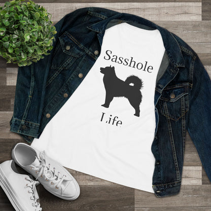 Sasshole Life Women's Short Sleeve Crewneck Tee