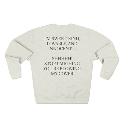 Blowing My Cover Unisex Crewneck Sweatshirt