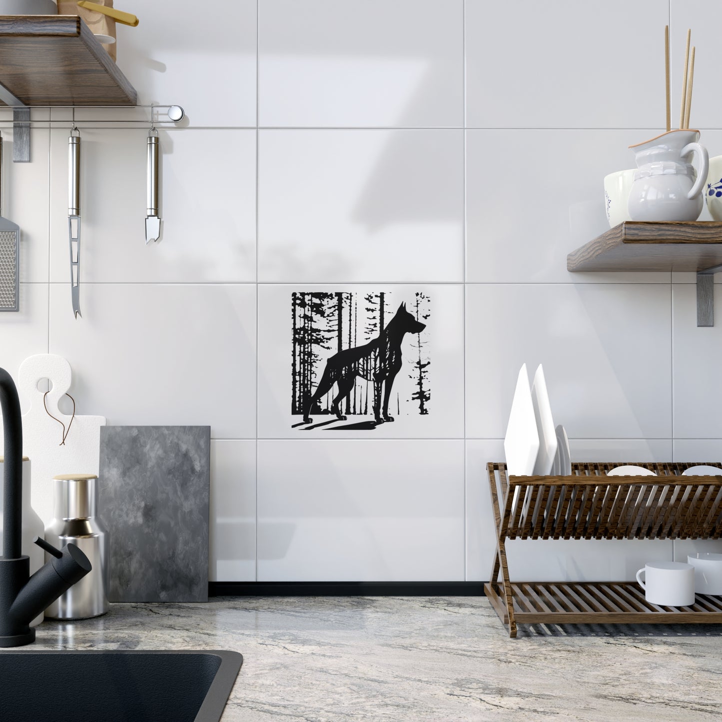 Watchful Eyes Ceramic Photo Tile