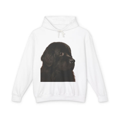 Newfie Head Unisex Lightweight Hoodie