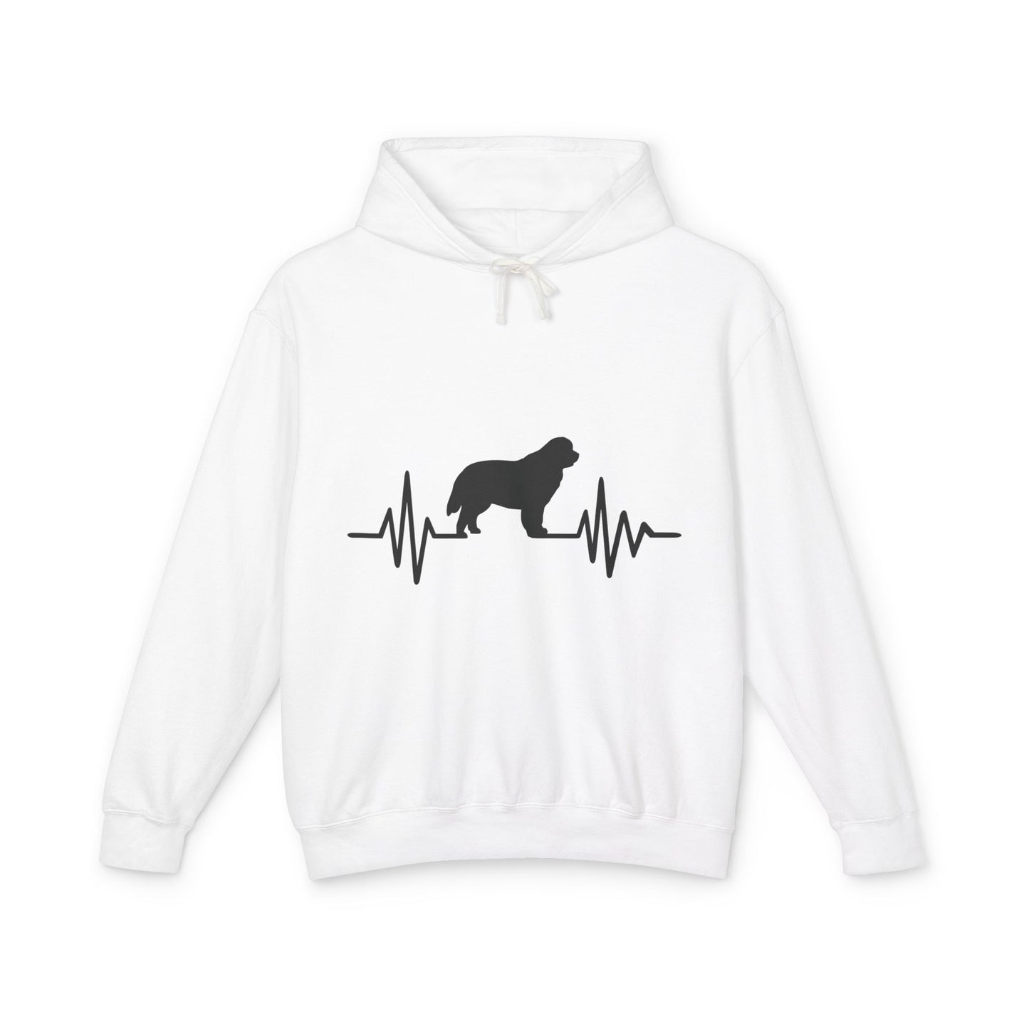 My Heart Beats For Newfies Unisex Lightweight Hoodie