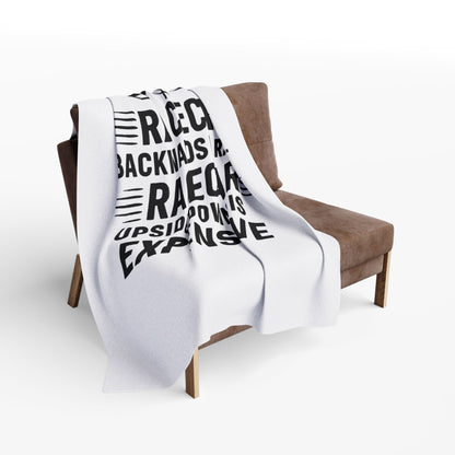 Racecar Backwards Arctic Fleece Blanket