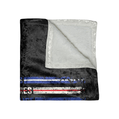 First Responder Crushed Velvet Blanket