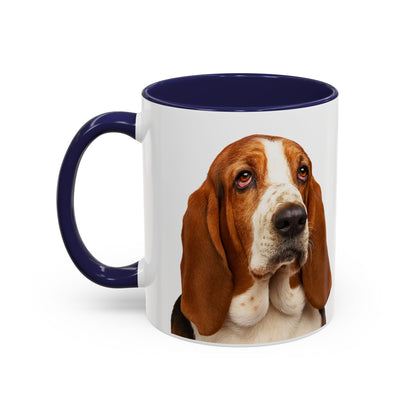 Basset Head 2-Tone Coffee Mug