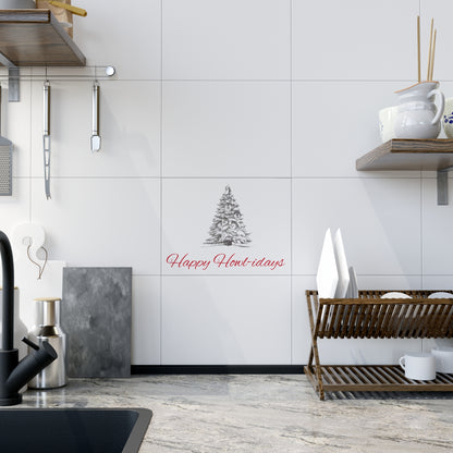 Happy Howl-idays Ceramic Photo Tile