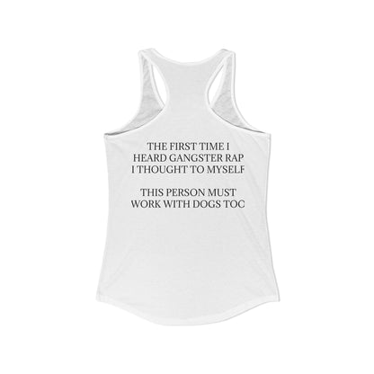 Gangster Rap Women's Racerback Tank