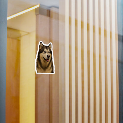 Malamute Head Vinyl Decal