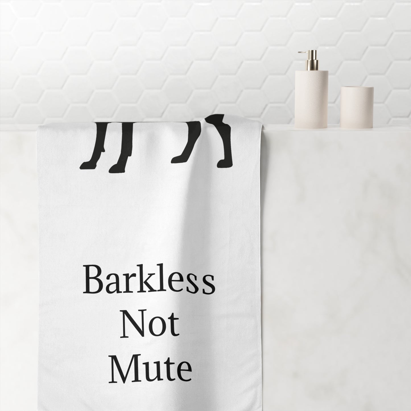 Barkless Not Mute Mink-Cotton  Beach Towel