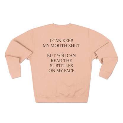 Subtitles Unisex Crewneck Sweatshirt