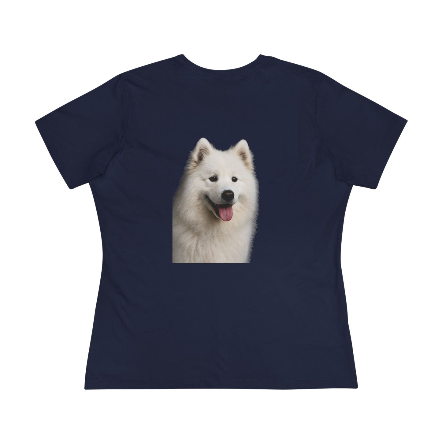Samoyed Head Women's Short Sleeve Crewneck Tee