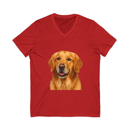 Golden Head Unisex Short Sleeve V-Neck Tee