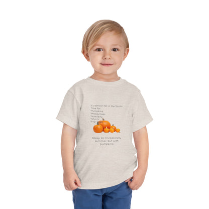 Fall In The South Toddler Unisex Short Sleeve Crewneck Tee