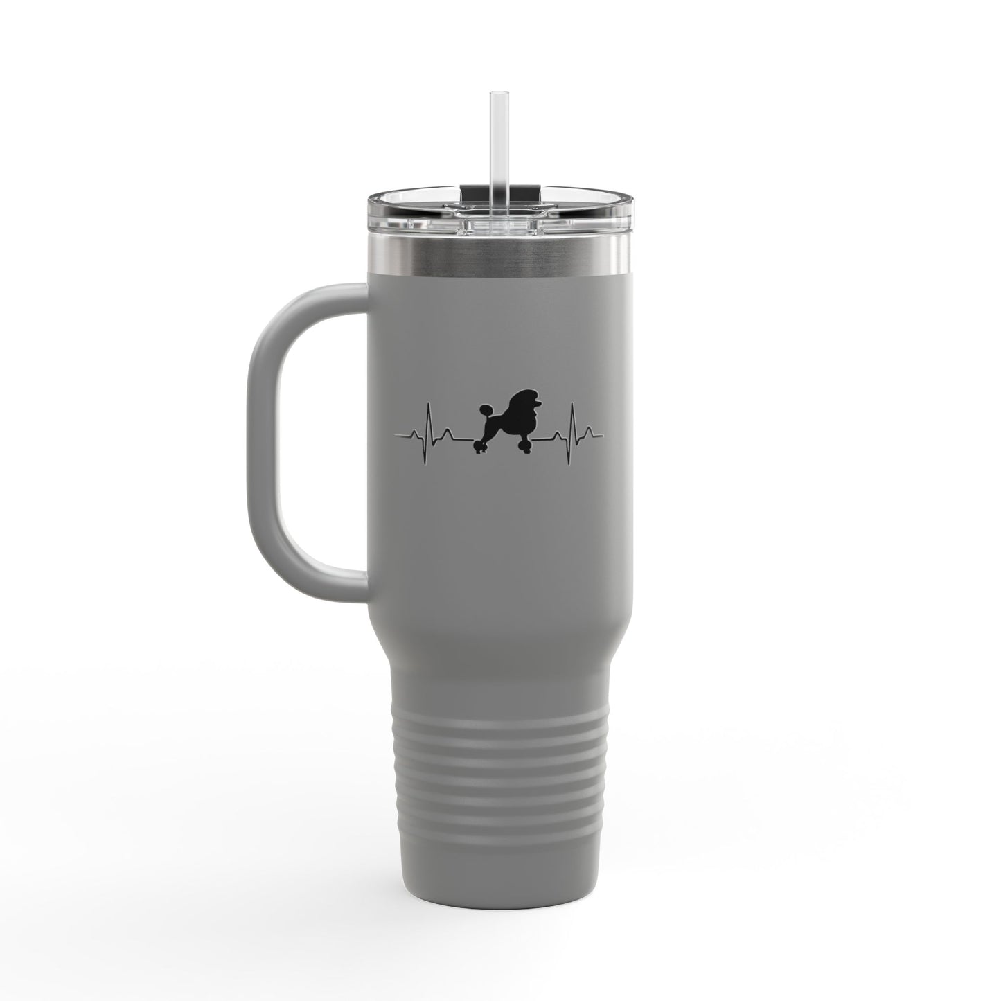 My Heart Beats For Poodles Insulated Travel Mug