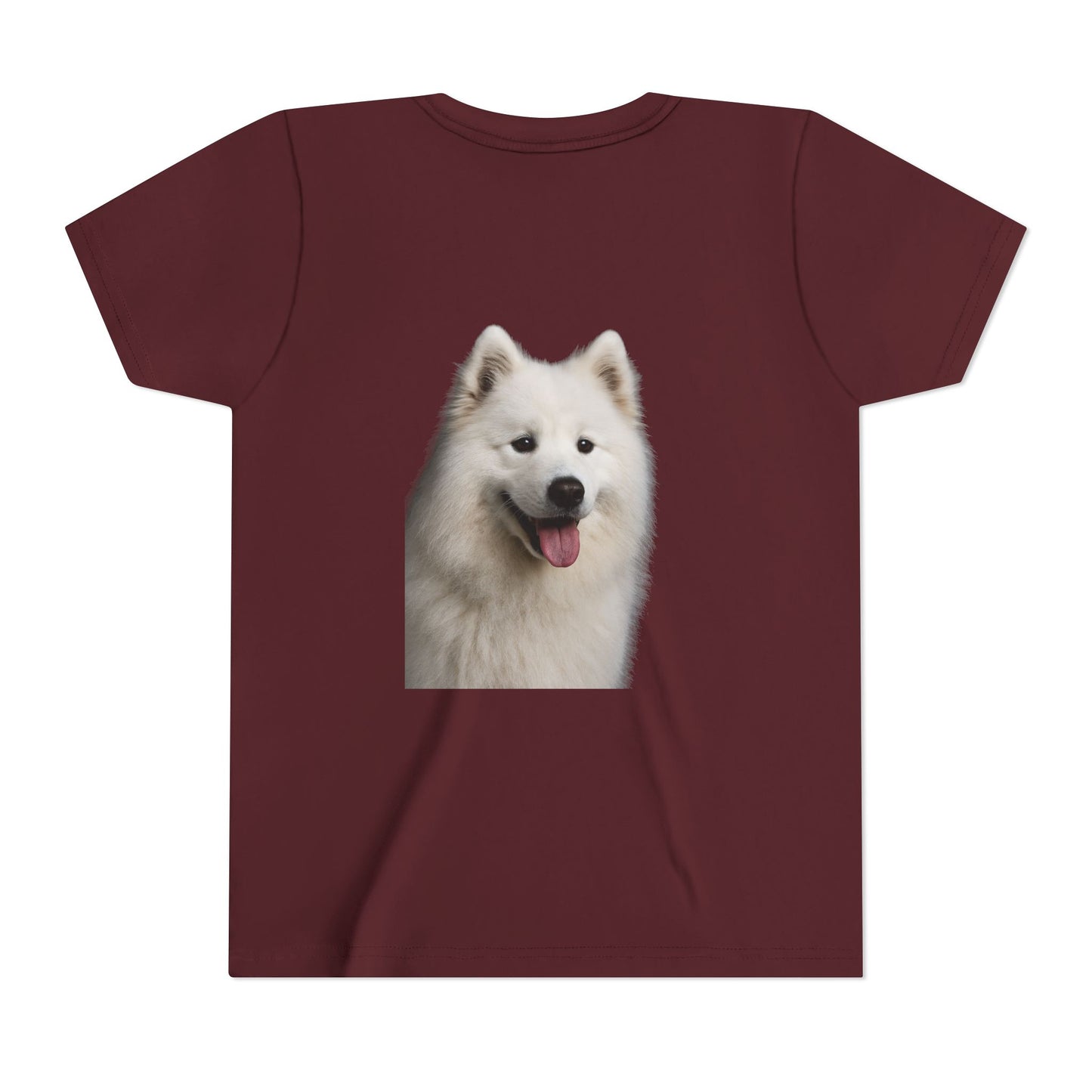 Samoyed Head Youth Unisex Short Sleeve Crewneck Tee