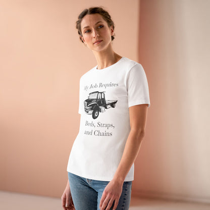 Beds, Straps, And Chains Women's Short Sleeve Crewneck Tee