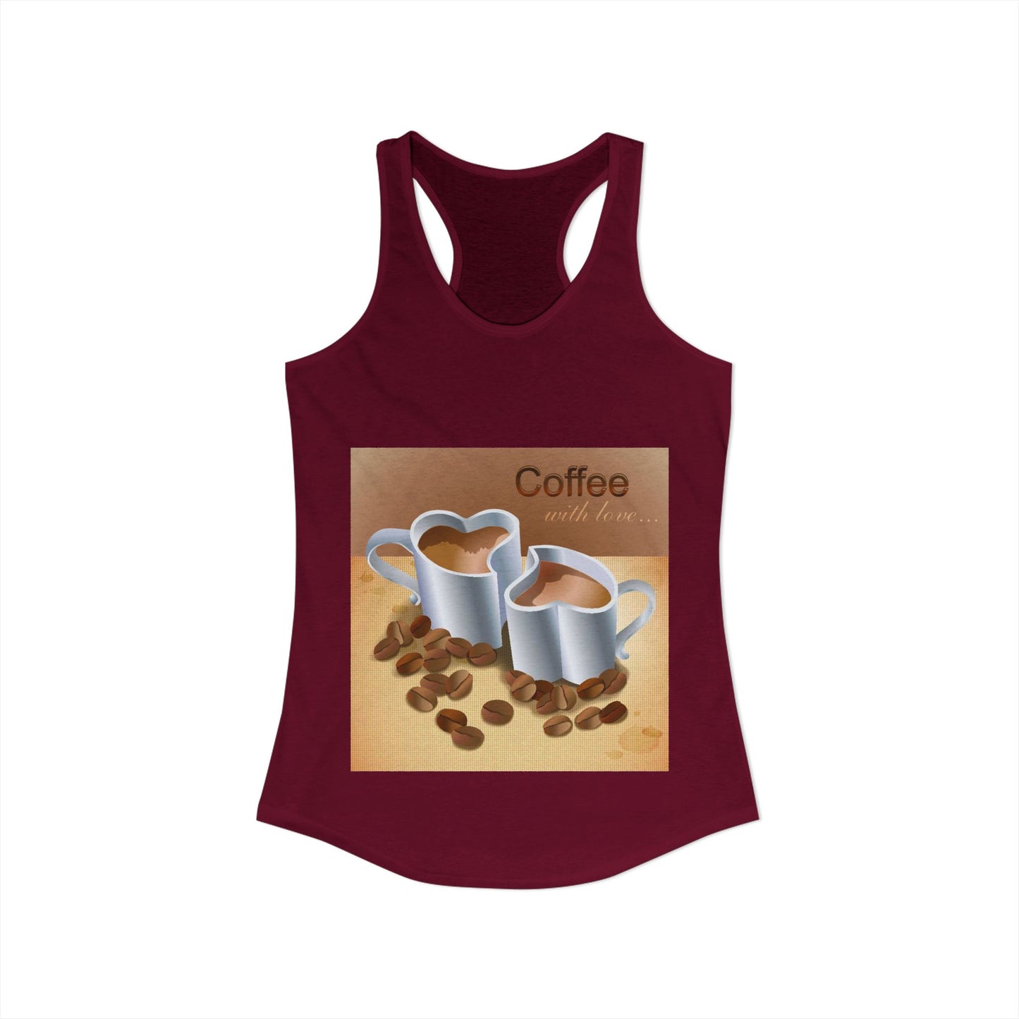 Coffee With Love Women's Racerback Tank