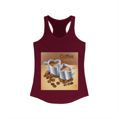 Coffee With Love Women's Racerback Tank