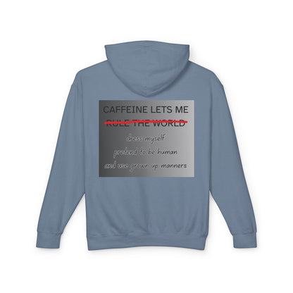 Caffiene Lets Me Unisex Lightweight Hoodie
