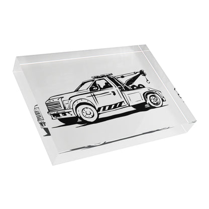 Wheel Lift Tow Truck Acrylic Photo Block