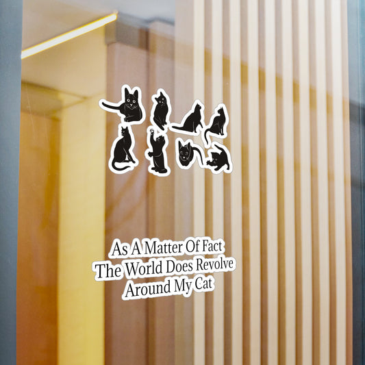 Matter Of Fact Cat Vinyl Decal