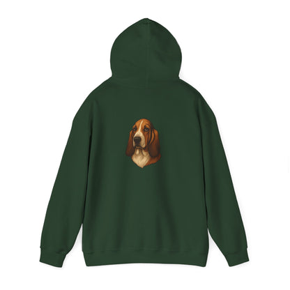 Basset Hound Head Unisex Hoodie