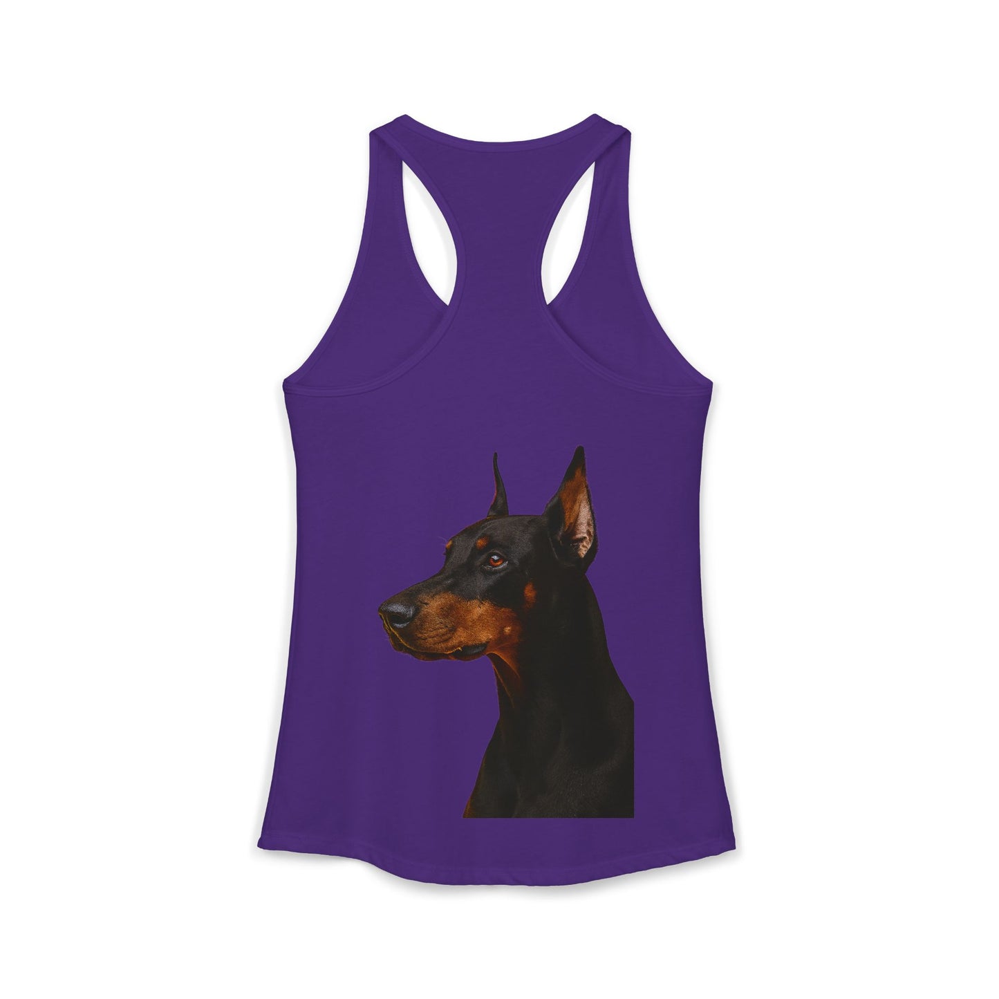 Doberman Head Women's Racerback Tank