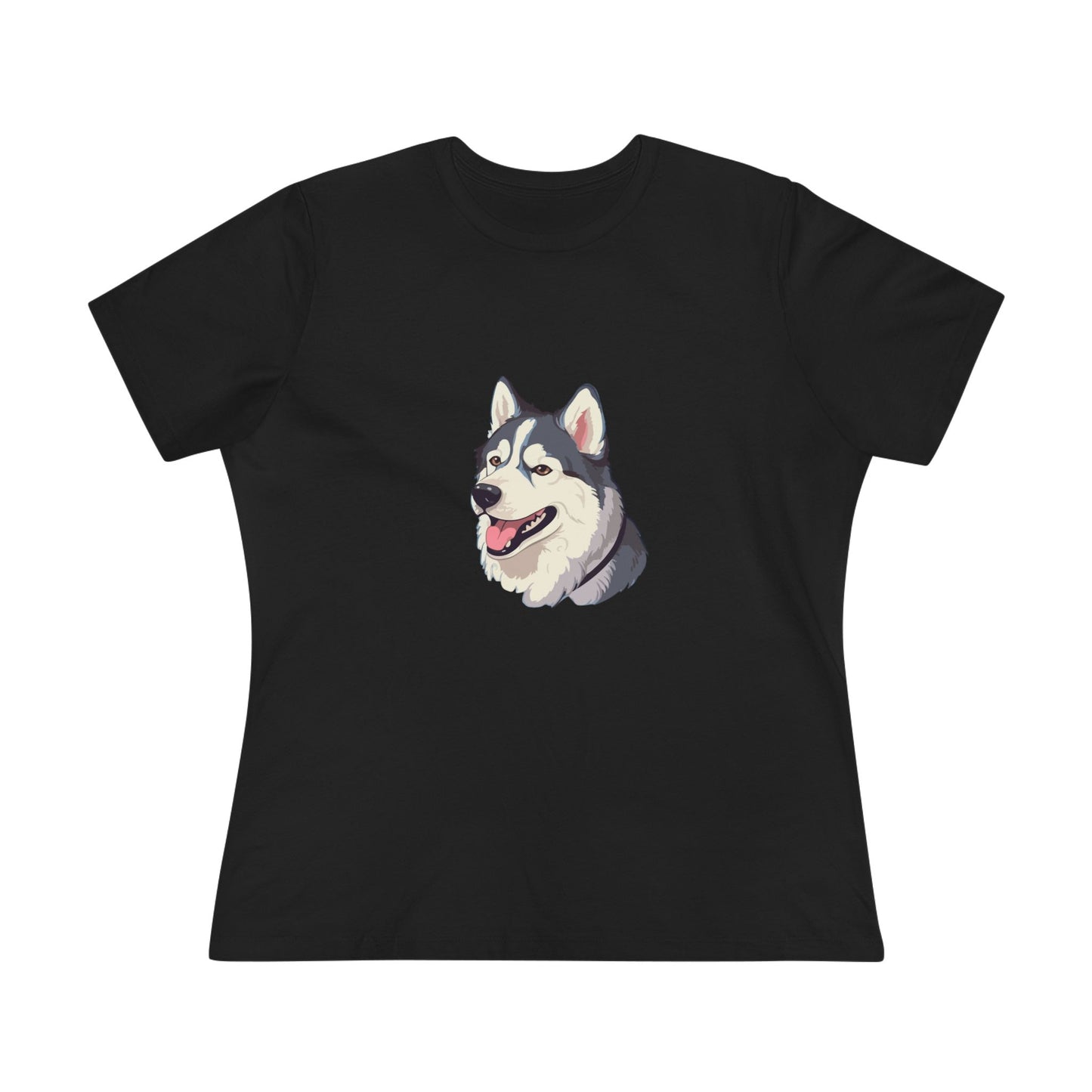 Malamute Head Women's Short Sleeve Crewneck Tee
