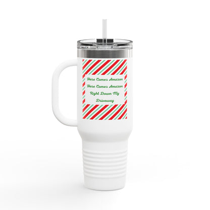 Here Comes Amazon Insulated Travel Mug