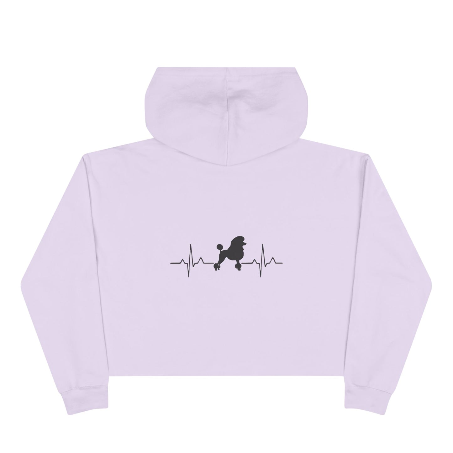 My Heart Beats For Poodles Women's Crop Hoodie