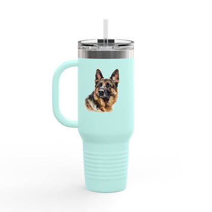 German Shepherd Head Insulated Travel Mug