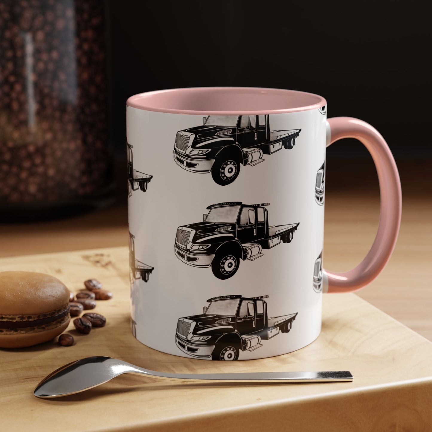 Flatbed Tow Truck 2-Tone Coffee Mug