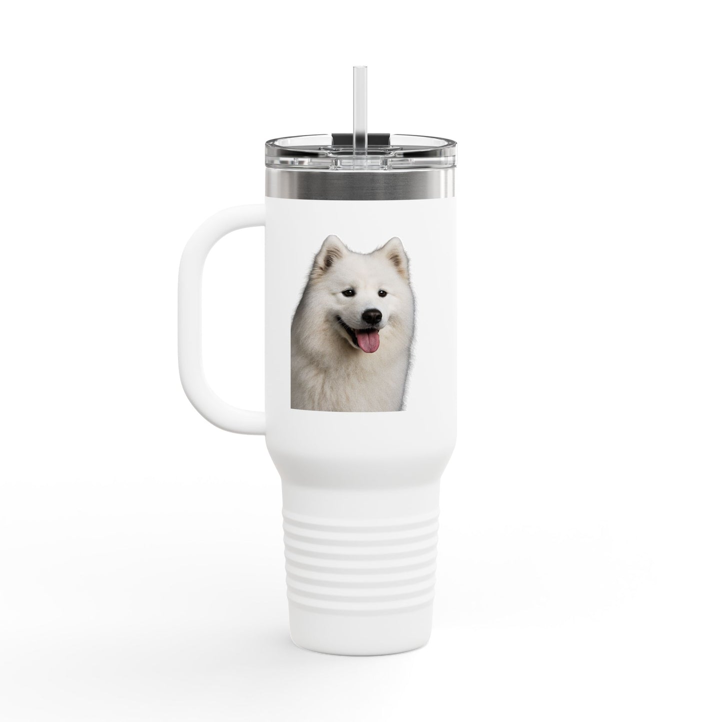 Samoyed Head Insulated Travel Mug